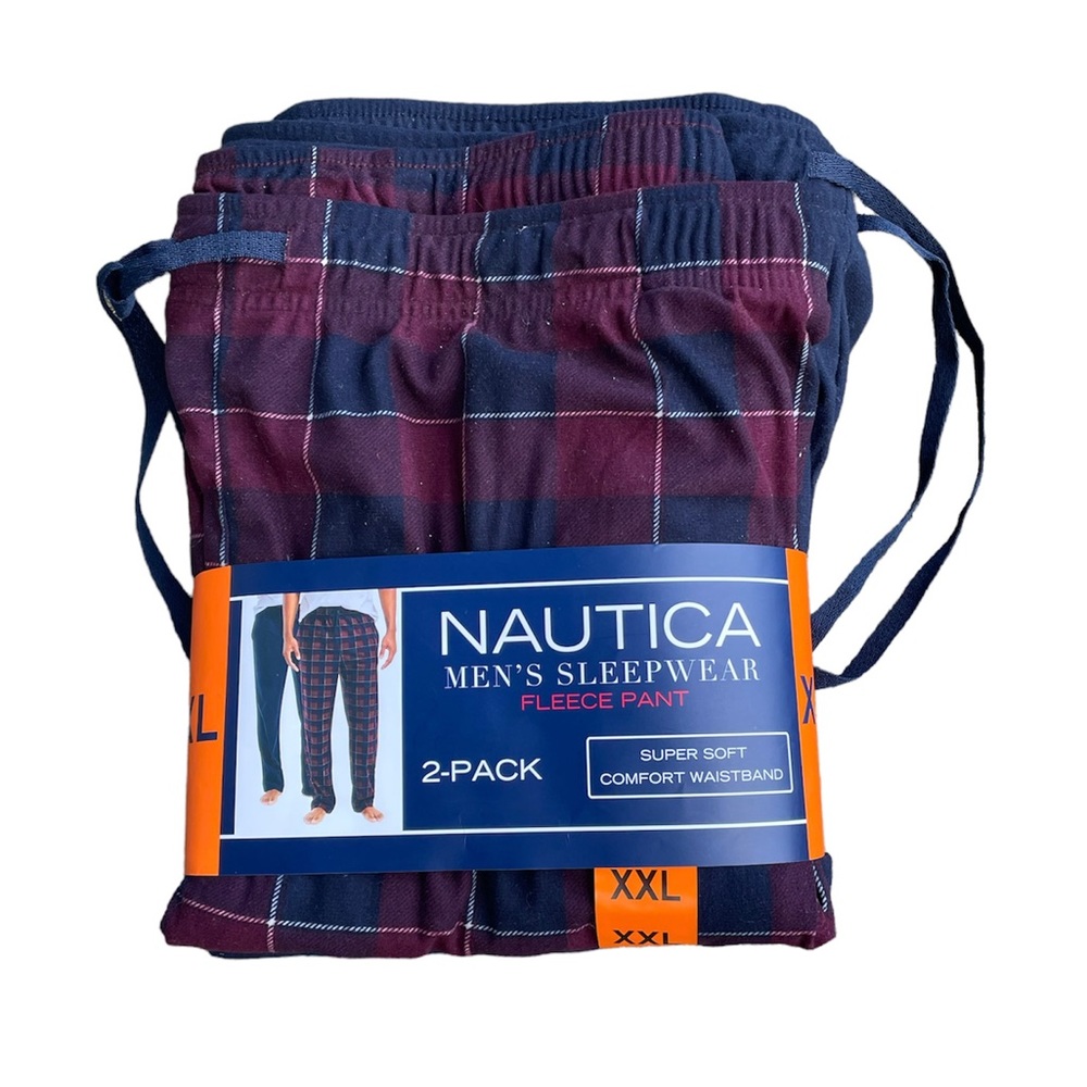 Nautica Men’s Sleepwear New With Tags Fleece Pant 2-Pack. Size XXL